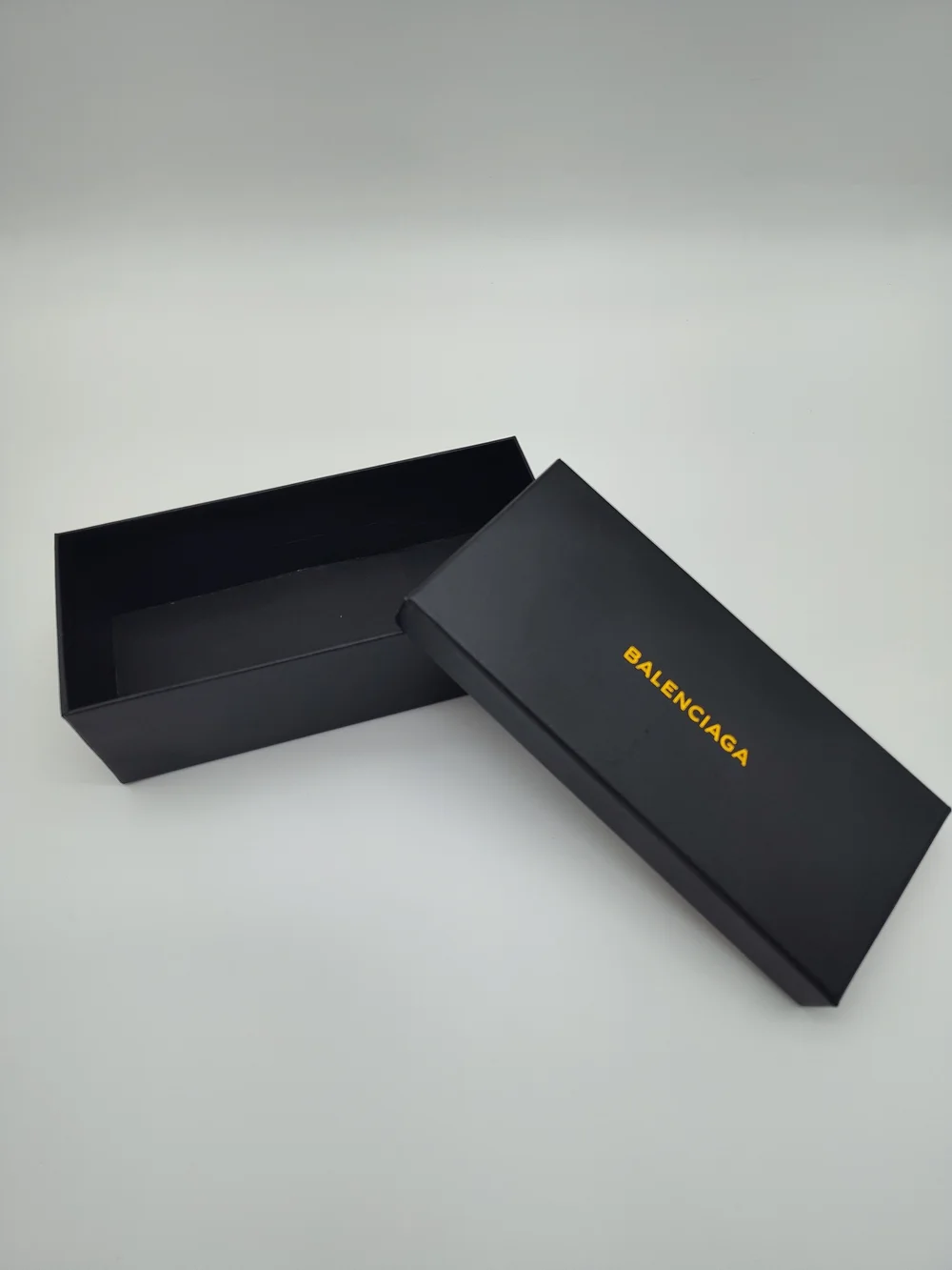 BALENCIAGA Black Gold Logo Presentation Gift Box Designer Packaging